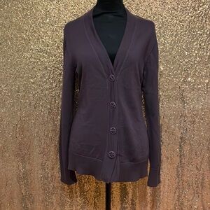 Tory Burch Button Front Wool Cardigan